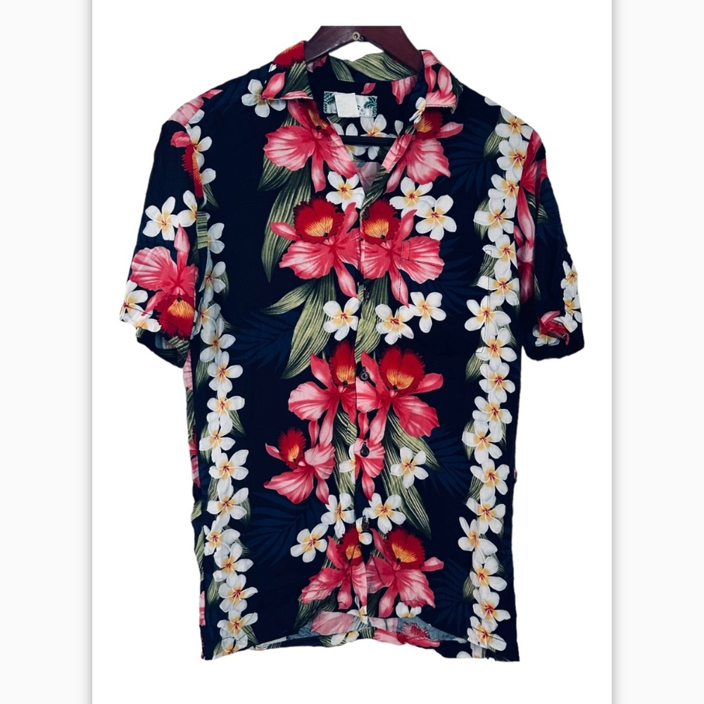 Two Palms Mens Plumeria Shower Shirt Size XS